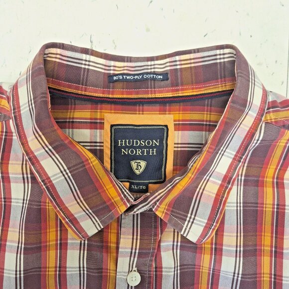 HUDSON NORTH 80's 2-Ply Cotton SHIRT SIZE XL - Picture 4 of 6